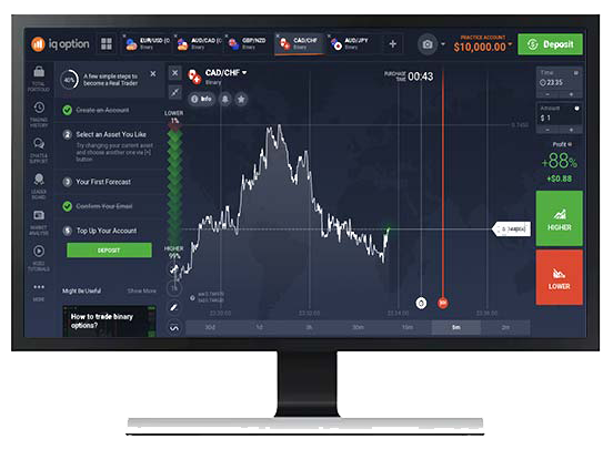 IQ Option 바이너리 옵션으로 수익 창출