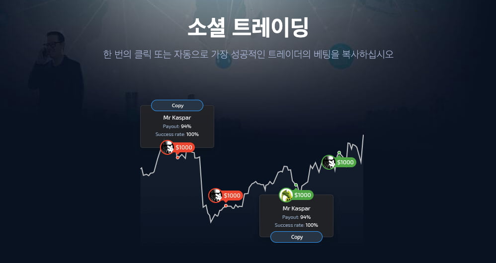 Pocket Option (포켓 옵션) - 소셜 트레이딩