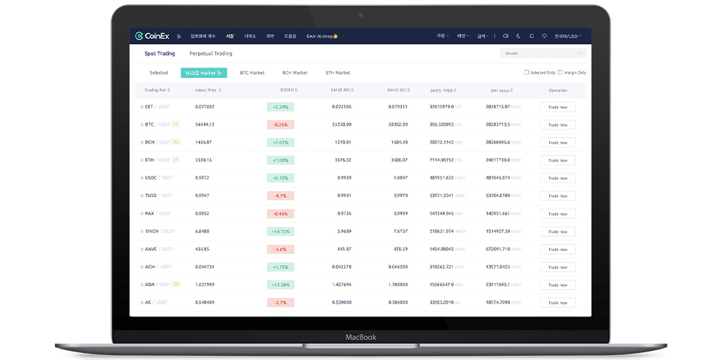 CoinEx 가상화폐 거래소