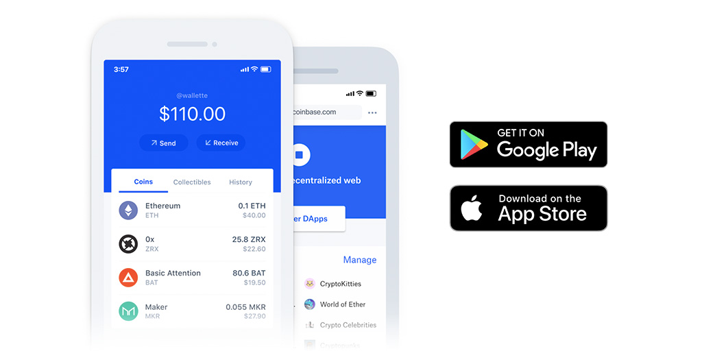 코인베이스 모바일 앱 Coinbase Apps